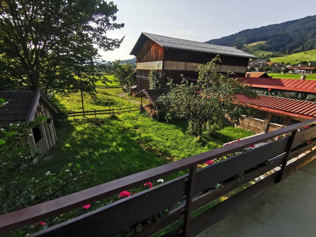 Ferienwohnung Wiesenblick Bad Hindelang Bagian luar foto